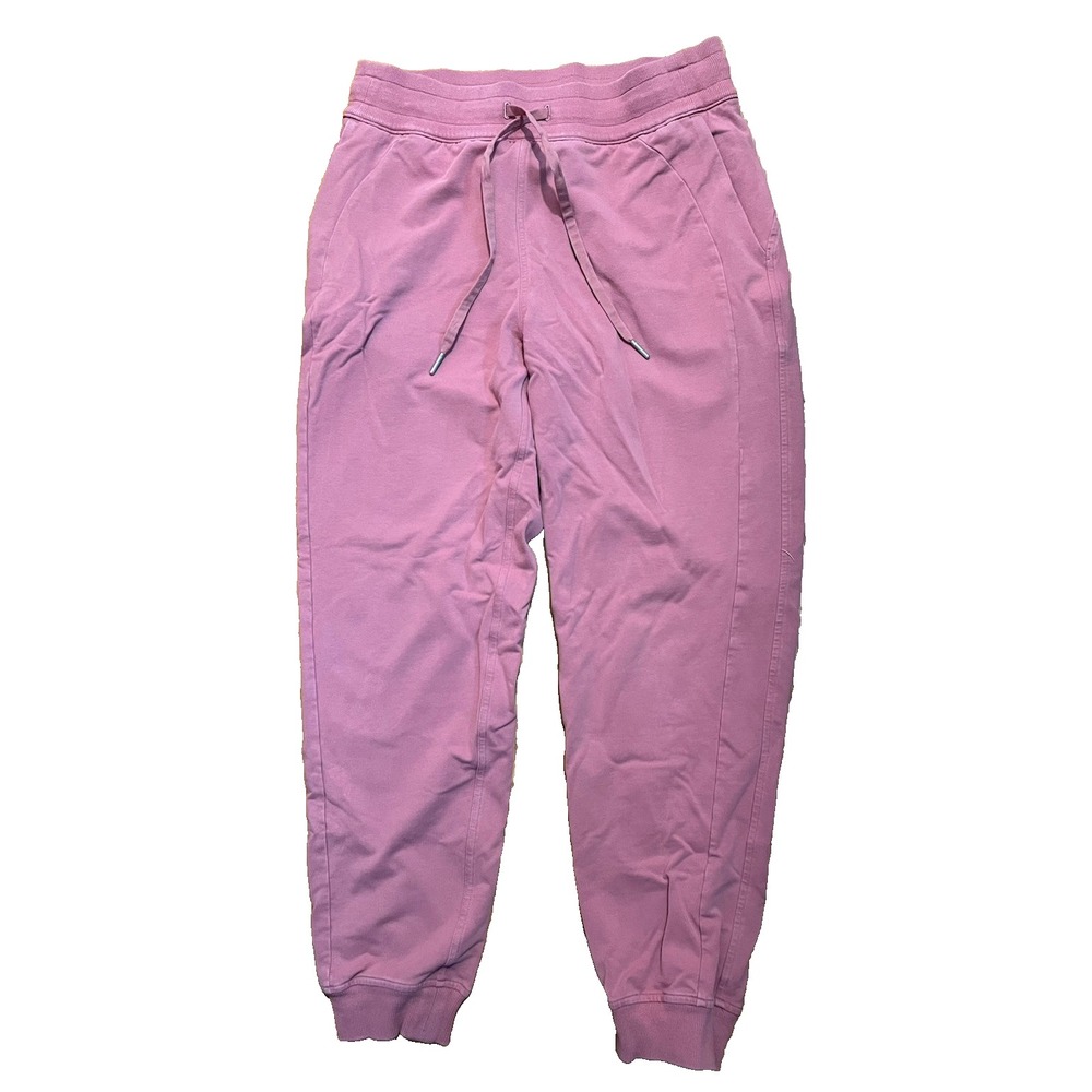 Lululemon Women's Size 8 Pink Mauve Jogger Pants Pockets Soft Stretch 30x26